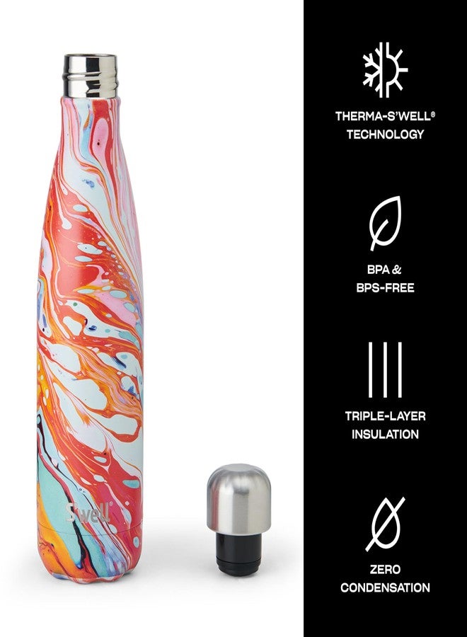 S'well Stainless Steel Water Bottle, 17oz, Marble Swirl, Triple Layered Vacuum Insulated Containers Keeps Drinks Cold for 36 Hours and Hot for 18, BPA Free, Perfect for On the Go - Image 3