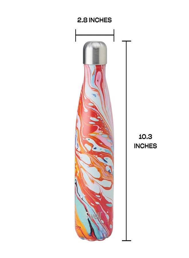 S'well Stainless Steel Water Bottle, 17oz, Marble Swirl, Triple Layered Vacuum Insulated Containers Keeps Drinks Cold for 36 Hours and Hot for 18, BPA Free, Perfect for On the Go - Image 4