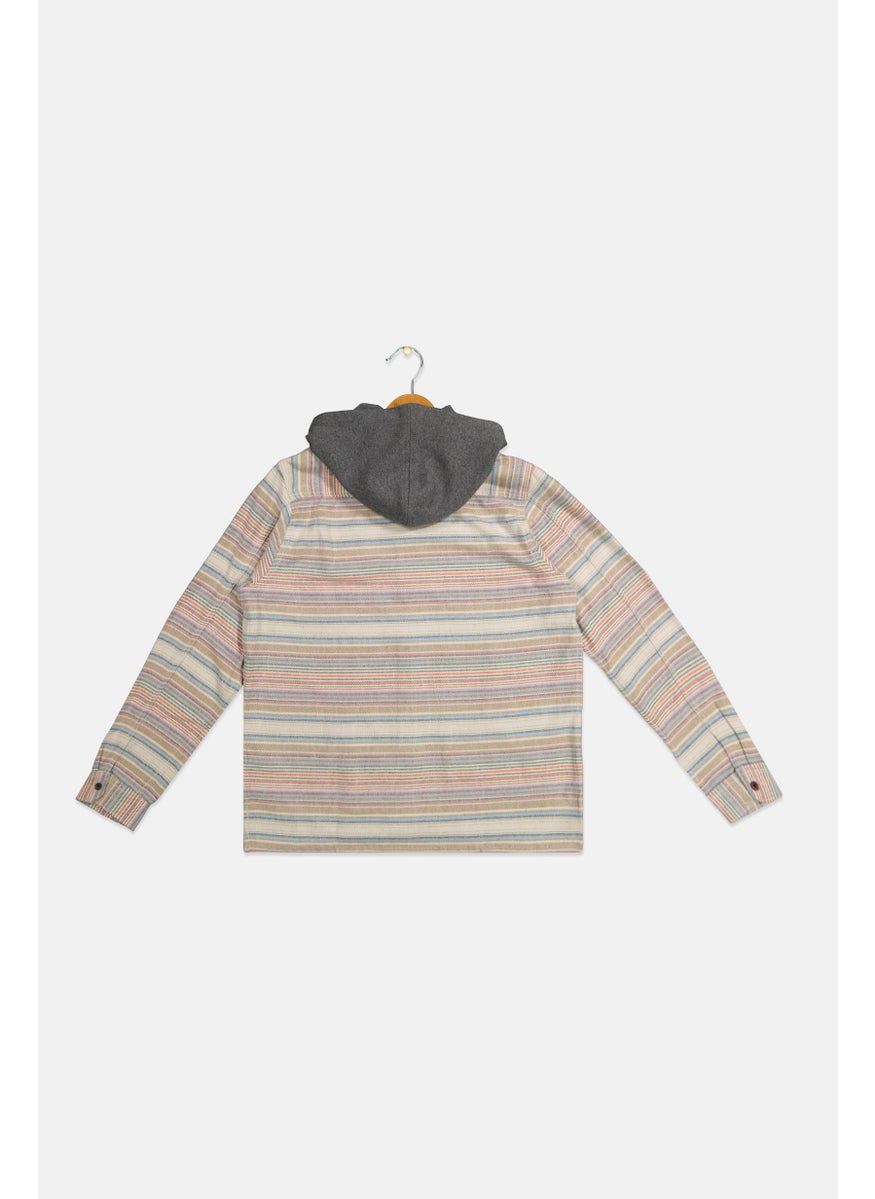 Kids Girl Stripe Long Sleeve Hoodie, Beige Combo - pzsku/ZBD07C3836585A75794E5Z/45/_/1737641992/2fdf551d-9b94-4fe4-8250-9525161af949