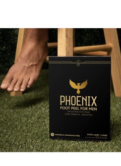 Phoenix (Pack of 2) Phoenix Foot Peel for Men - Extra Large - Extra Strength - Exfoliating Dry Feet Treatment - Callus Remover - Unscented - Paraben and Fragrance Free  - Image 3
