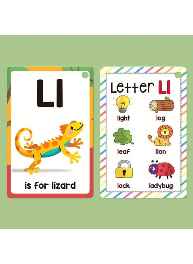 بطاقات فلاش للحروف الإنجليزية والصوتيات مكونة من 54 صفحة - Image 3