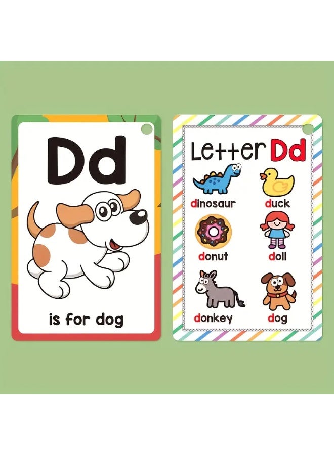 بطاقات فلاش للحروف الإنجليزية والصوتيات مكونة من 54 صفحة - Image 5