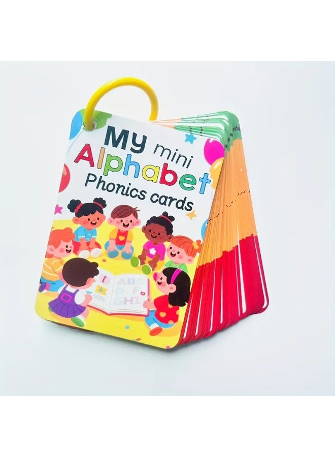 بطاقات فلاش للحروف الإنجليزية والصوتيات مكونة من 54 صفحة - Image 1