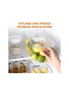 FAIZO Refrigerator Food Storage Box, Clear Acrylic Storage