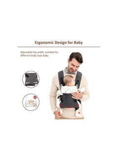 Generic Baby Sling Carrier, All Positions Front and Back Toddler Carriers, 4-in-1 Ergonomic Baby Backpack Carrier, Easily Adjustable Baby Carrier Newborn to Toddler 7-44 Lbs  - Image 2