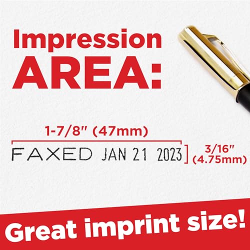 Mark 2000 12-Phrase Dater - Date & Phrase Self-Inking Stamp - Red Ink - Image 5