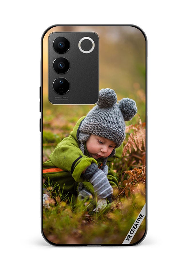 VR CREATIVE Protective Case Cover For Vivo V27e Crawl Baby Design Multicolour - Image 1