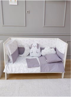 FUN MOMENT 3 Side Guardrails for Baby Bed with Quilt, Pillows and Sheet  - Image 1