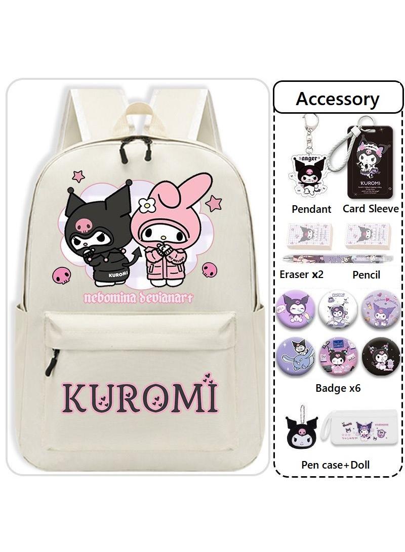 general 14-Piece Cartoon Kuromi Backpack Set - Image 1