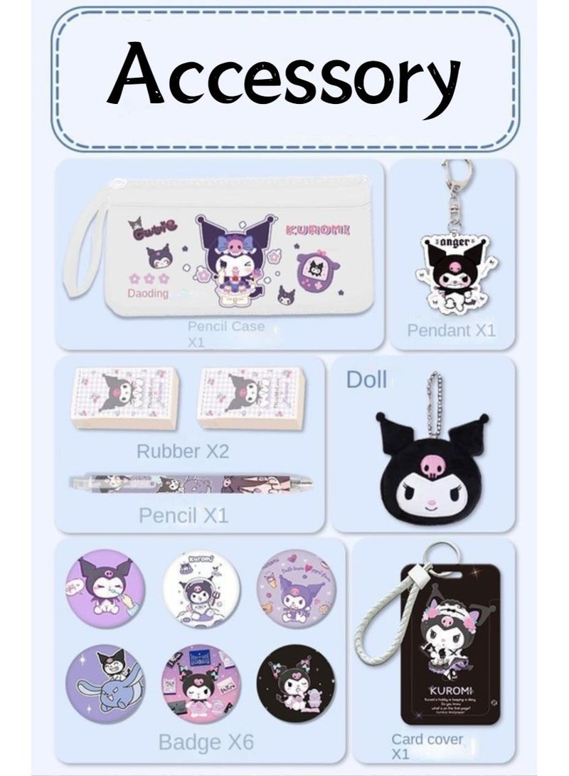 general 14-Piece Cartoon Kuromi Backpack Set - Image 2