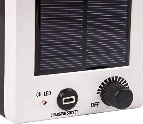 EVARZ Solar Emergency LED Rechargeable Light Lantern 7 Step Light Regulator with USB Mobile Charging Portable Travel Camping Lantern Made in India with Multicolour Pack of 1 - Image 3