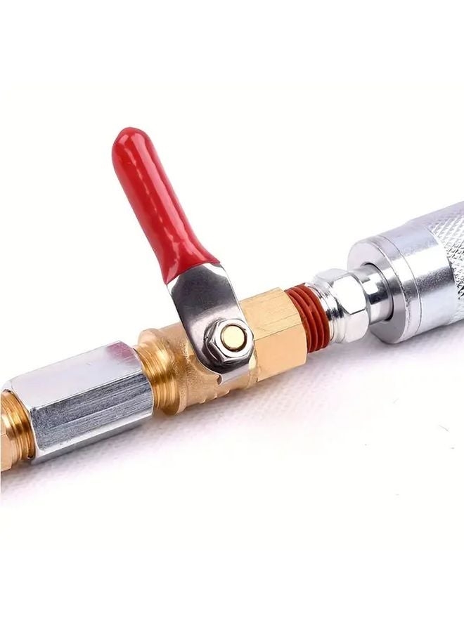 1pc Brass Ball Valve 1 4 NPT Male Female Thread Heavy Duty Tool Free Lever Operation - Image 5