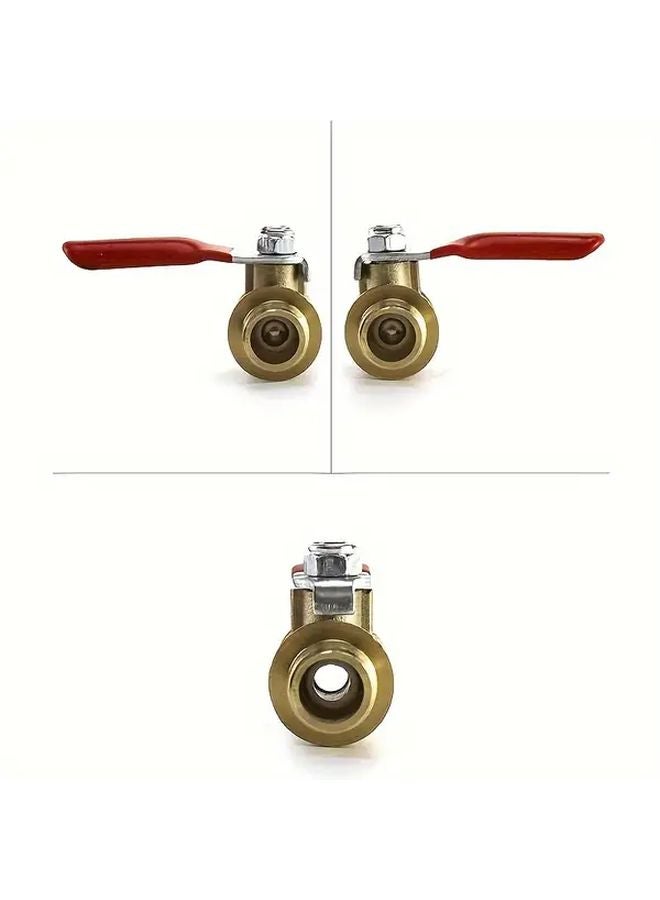 1pc Brass Ball Valve 1 4 NPT Male Female Thread Heavy Duty Tool Free Lever Operation - Image 4
