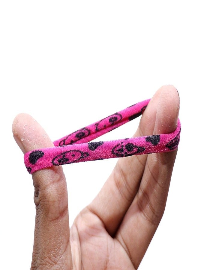 Hivata Hair Rupper Panda designe Multicoloured Pack of 30pc Microfiber unique hair ties Elastic and Stretchable Soft and Comfortable Hair Rubber Bands/Hair Care/Hair Ties for Women and Girls - Image 5