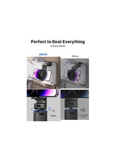 JSAUX Airplane Travel Essentials, Airplane Phone Holder, 360 Degree Rotation Plane Phone Holder, Travel Accessories for Flying, Travel Essentials for Flying, Hands free Phone Holder for Plane  - Image 3