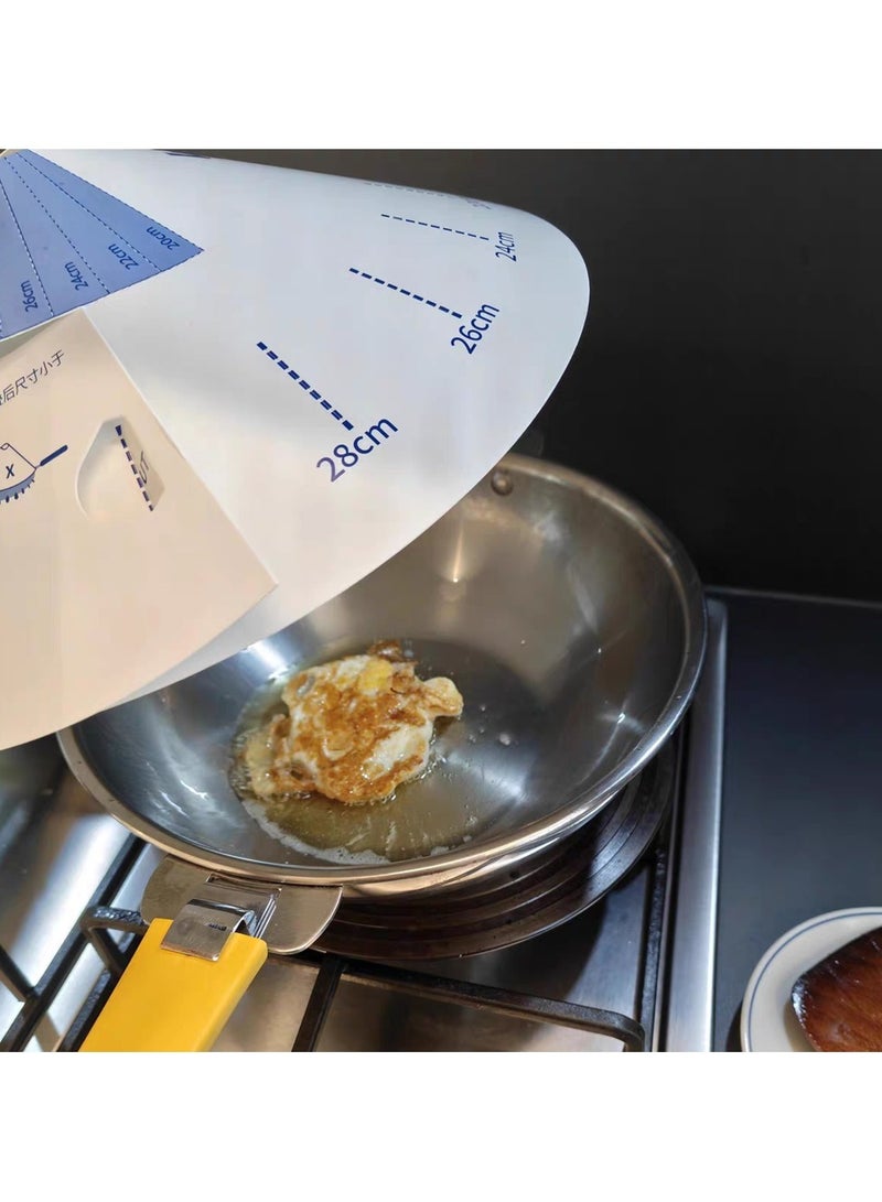 10Pcs Adjustable Size Disposable Paper Pot Covers, Kitchen and Outdoor Oil Splash Proof Pot Lid  - Image 5