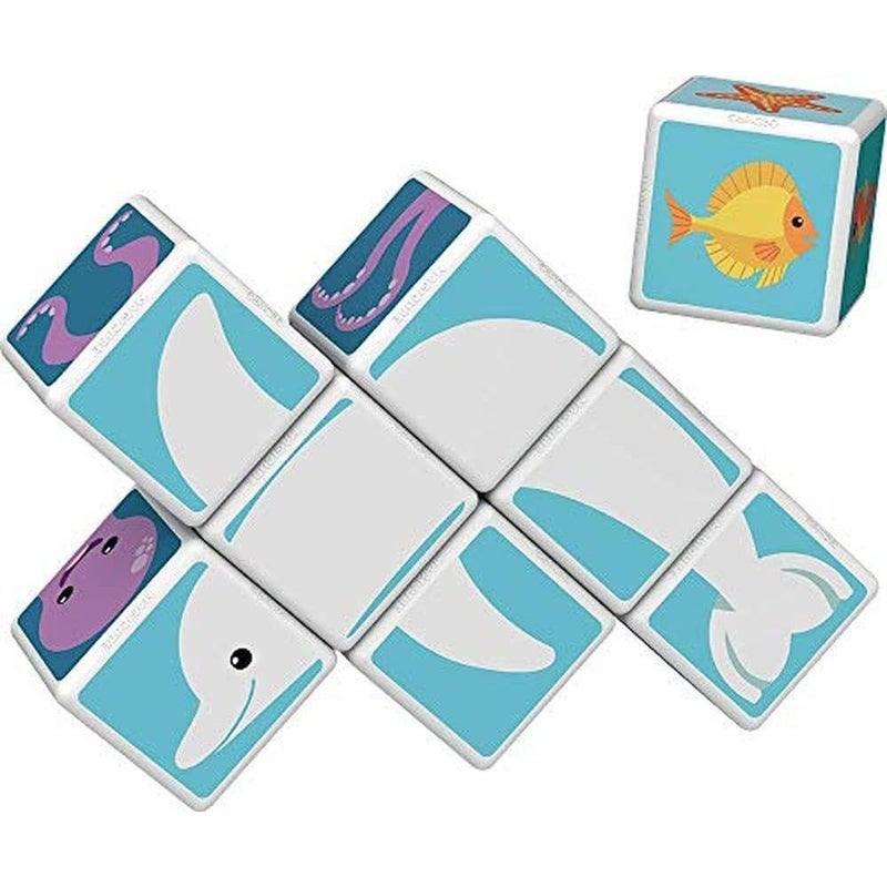 جيوماغ مكعبات سحري تعليمية حيوانات البحر 8 قطع مع 11 بطاقة - 146 - Image 5
