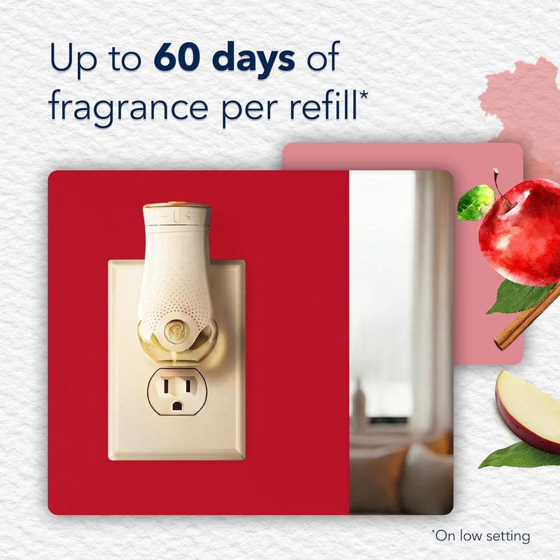 Glade PlugIns Refills Air Freshener, Apple Cinnamon, 3.35 Fl Oz, 5 Count - Image 2