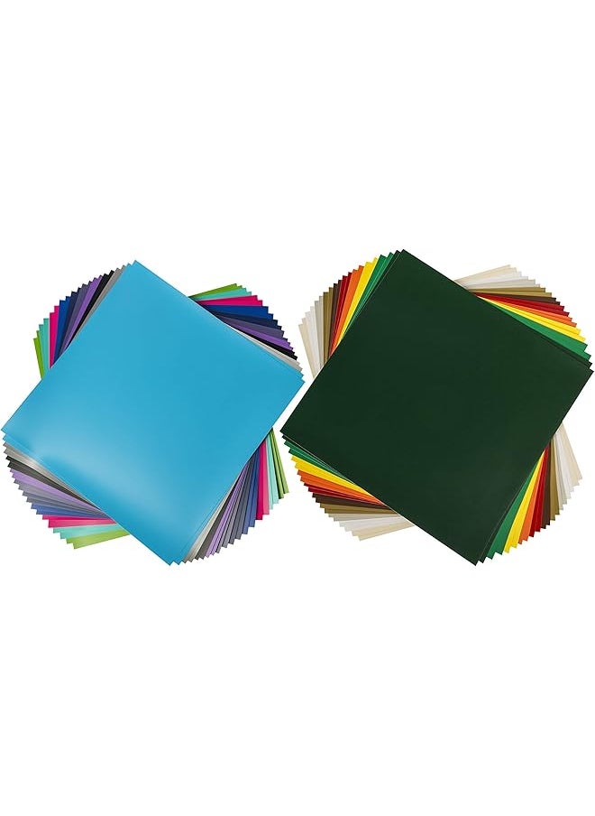 Cricut - Premium Vinyl Removable 12 Inch X 12 Inch Adhesive Decal Sheets Variety Sampler - Image 1