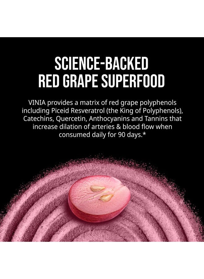 VINIA Superfood Daily Chews 2X Formula - Red Grape Chews Made with Real Piceid Resveratrol for Heart Health, Nitric Oxide, Physical Energy, Alertness, Blood Flow, Kosher, Non-GMO - 30 Ct - Image 4