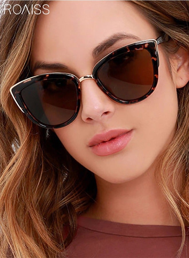 roaiss 3 Pack Women's Cat Eye Sunglasses UV Protection Fashion Decorative Eyewear for Ladies Outdoor Party Street Photography 55mm - Image 2