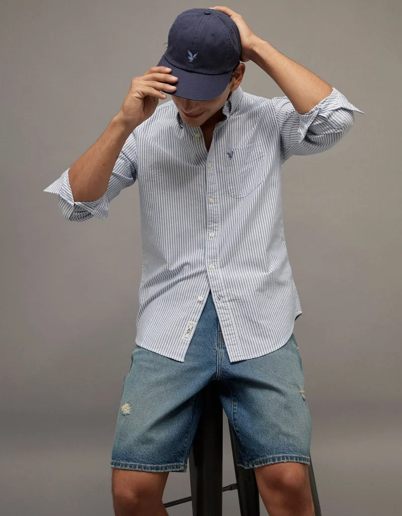 American Eagle AE Slim Fit Everyday Oxford Button-Up Shirt