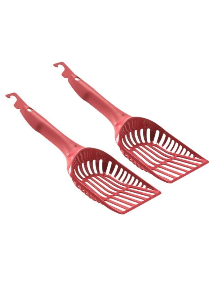 MODERNA 2pcs Handy Max With Lock Cat Litter Scoop Red