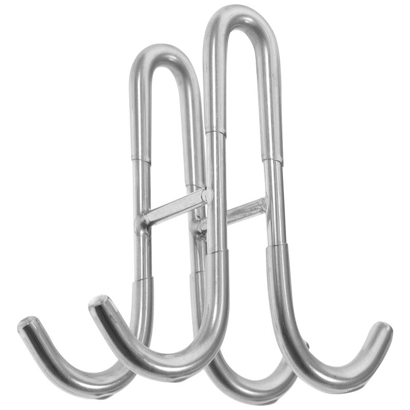 304 Stainless Steel Shower Hooks 4pcs Double Sided No Installation Towel Robe Holder - Image 2