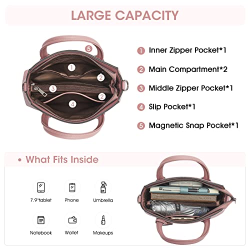 Kattee Genuine Leather Handbags for Women, Soft Hobo Satchel Shoulder Crossbody Bags Ladies Purses - Image 4
