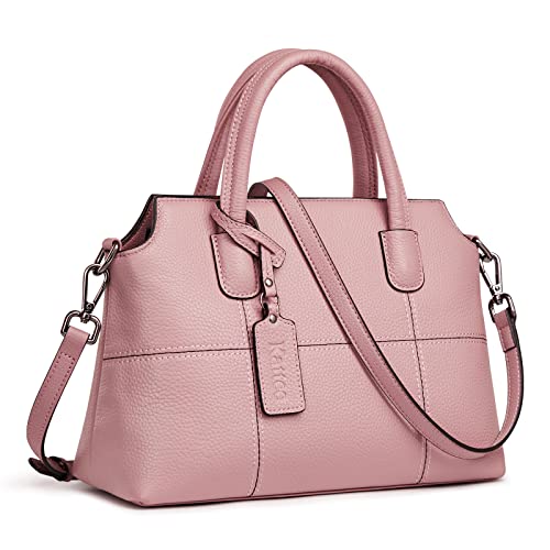 Kattee Genuine Leather Handbags for Women, Soft Hobo Satchel Shoulder Crossbody Bags Ladies Purses - Image 1