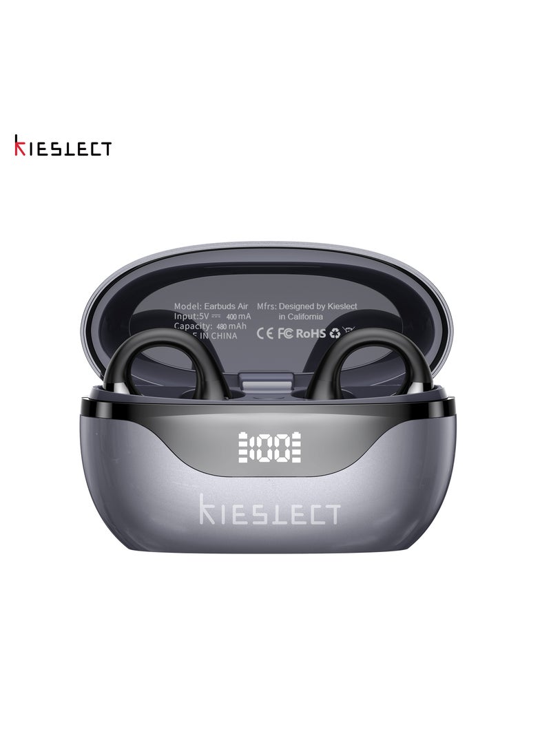 Kieslect Earbuds Open – Excellent 3D Surround Sound, AI Translation (Google & Microsoft), ChatGPT Support, 6H Playtime + 30H Case, Fast Charging <1h, Ultra-Lightweight - Image 1