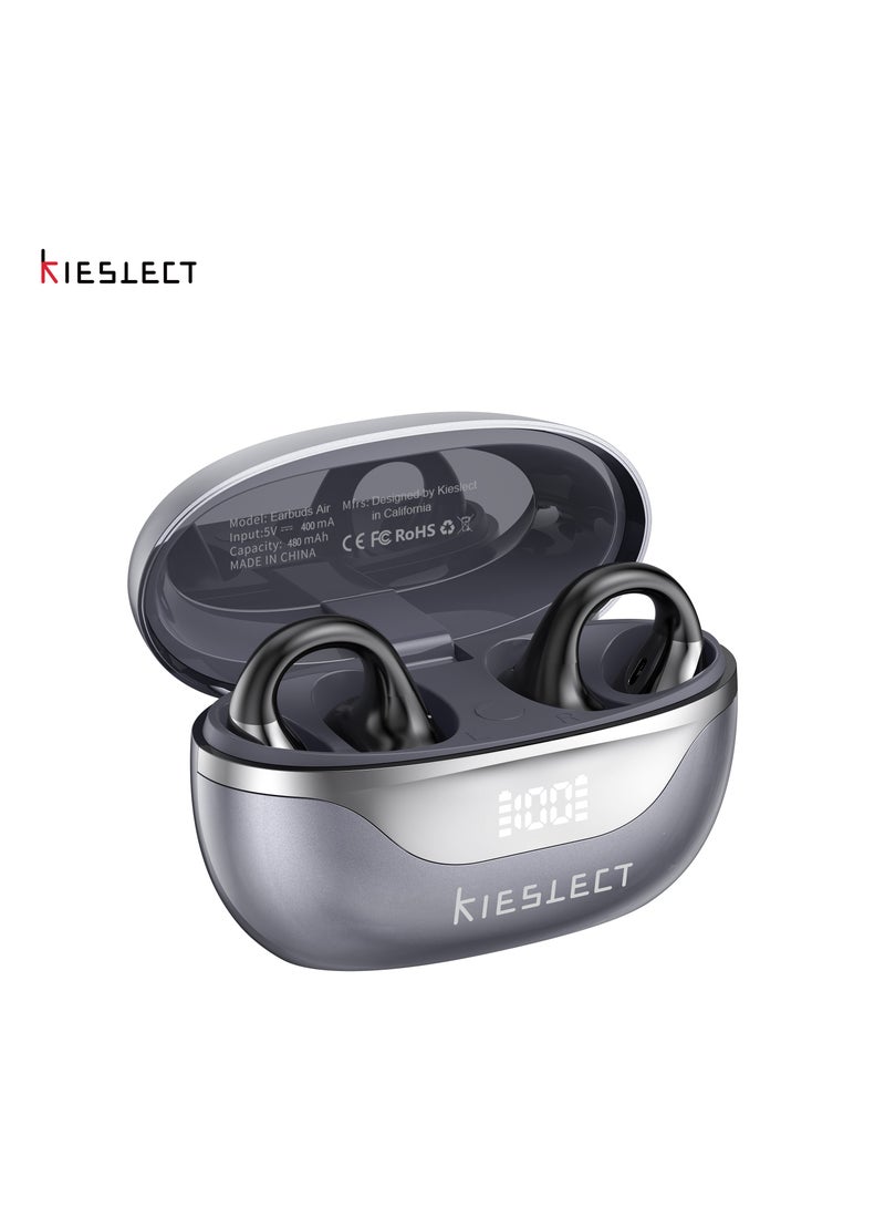 Kieslect Earbuds Open – Excellent 3D Surround Sound, AI Translation (Google & Microsoft), ChatGPT Support, 6H Playtime + 30H Case, Fast Charging <1h, Ultra-Lightweight - Image 2