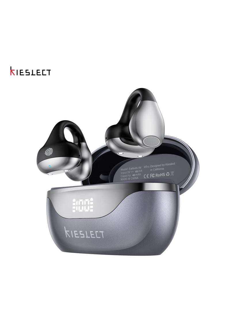 Kieslect Earbuds Open – Excellent 3D Surround Sound, AI Translation (Google & Microsoft), ChatGPT Support, 6H Playtime + 30H Case, Fast Charging <1h, Ultra-Lightweight - Image 3