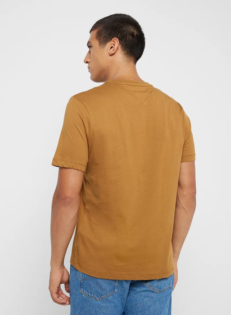 تومي هيلفيغر Logo Crew Neck T-Shirt