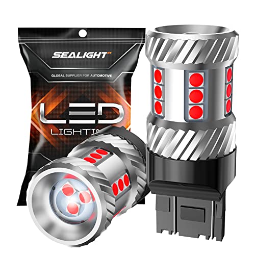 SEALIGHT 7443 LED Bulb Red Brake Lights, 7440 7444 T20 7441 7444 992 W21WLED Bulbs Replacement for Tail Stop Parking Blinker Lights, Pack of 2 - Image 1