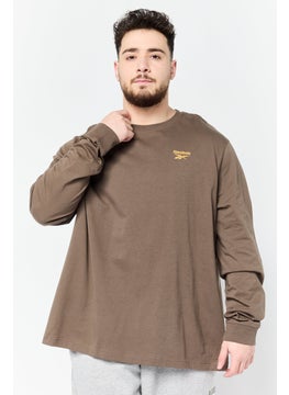 Reebok Men Sportswear Fit Long Sleeve Outdoor T-shirt, Dark Grey  - Image 1