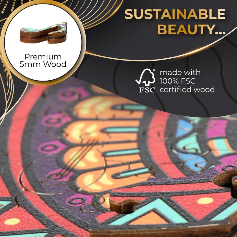 ZenChalet - Unique Guitar Puzzles for Adults 200- Giftable Wood Jigsaw Puzzles Adult - Distinctive Premium Cool Puzzle Gifts, Cool Puzzle Brain Teaser - Rompe Cabezas Adultos 200 - Image 4