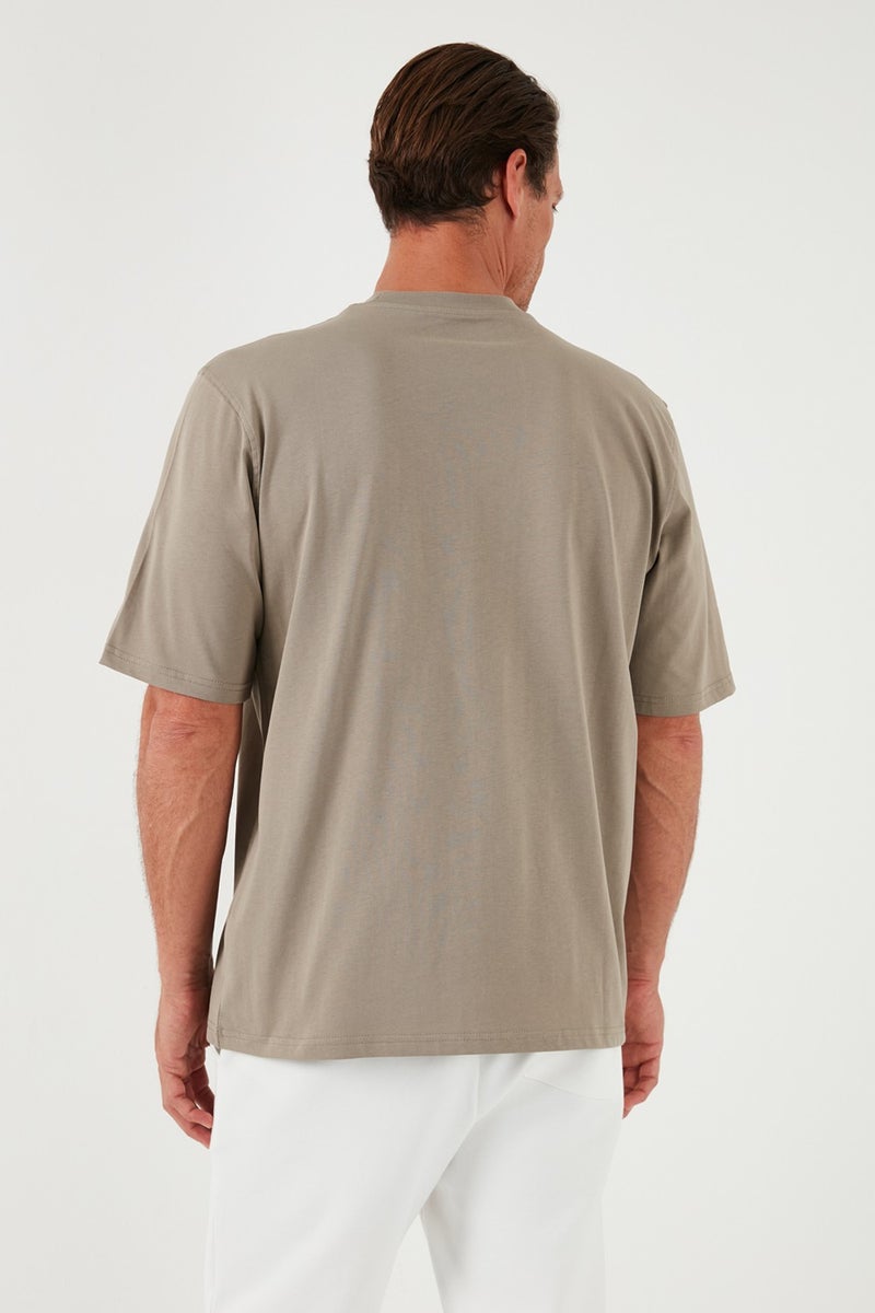 Buratti Cotton Oversize Crew Neck Basic T Shirt Men's T Shirt 5902365  - Image 5