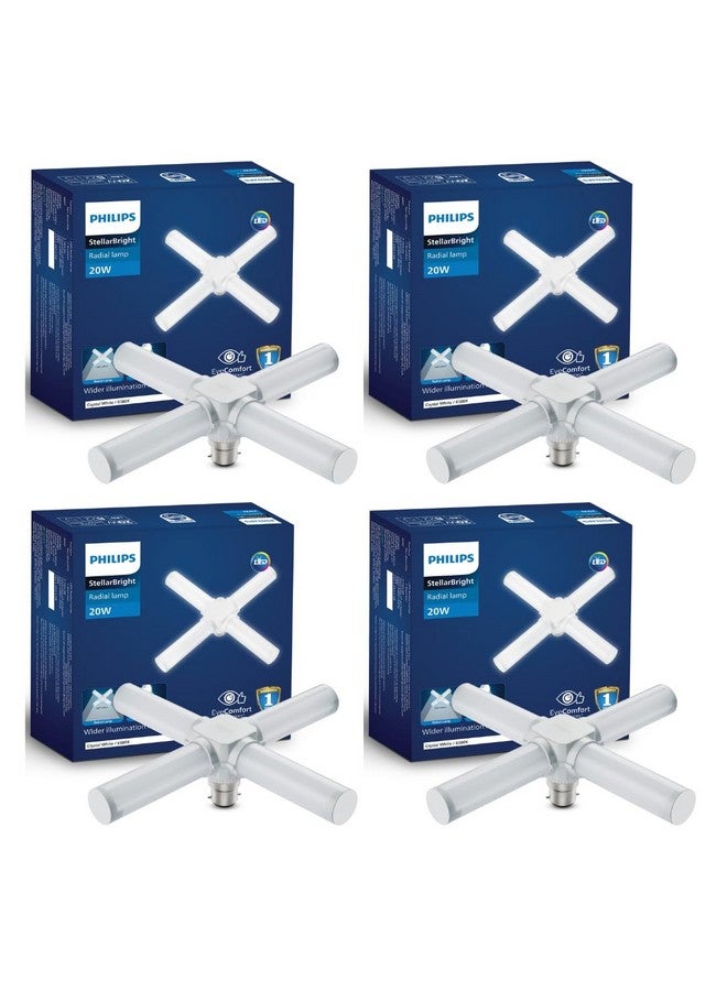 Philips Stellar Bright 20W Radial B22 LED T-Bulb,Cool Daylight, Pack of 4 - Image 1
