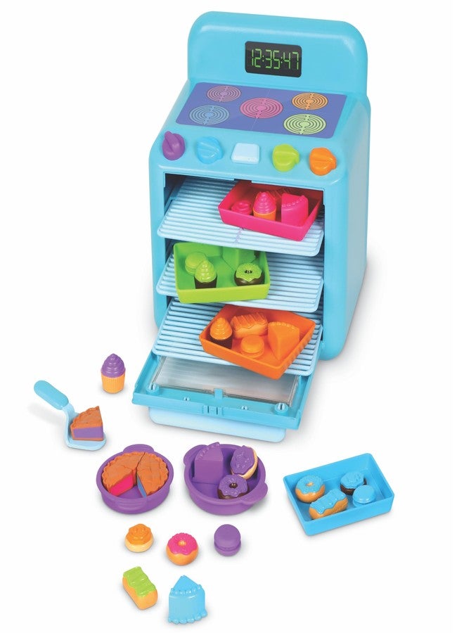 Learning Resources Sorting Sweets Mini Oven, Play Food, Kids Kitchen Playset, Pretend Play Toys, Mini Food, Sorting Toys, Montessori Cooking Set for Toddlers - Image 1