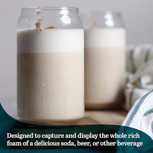 LIBBEY أكواب ليبي الكلاسيكية على شكل علبة، مجموعة من 4، زجاجات مطبخ شفافة للمشروبات والكوكتيلات، خالية من الرصاص، أكواب شرب لطيفة، سعة 16 أونصة - Image 2