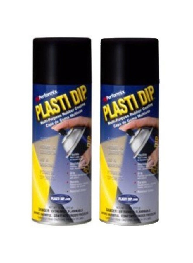 Plasti Dip 2 PACK PLASTI DIP MulitPurpose Rubber Coating Spray BLACK 11oz  - Image 3