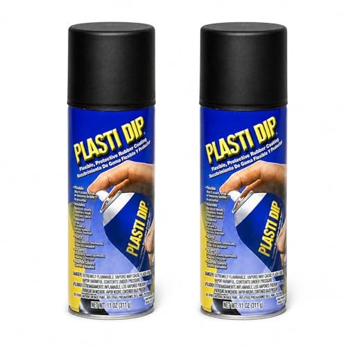 Plasti Dip 2 Pack Plasti Dip MulitPurpose Rubber Coating Spray Black 11oz - Image 1