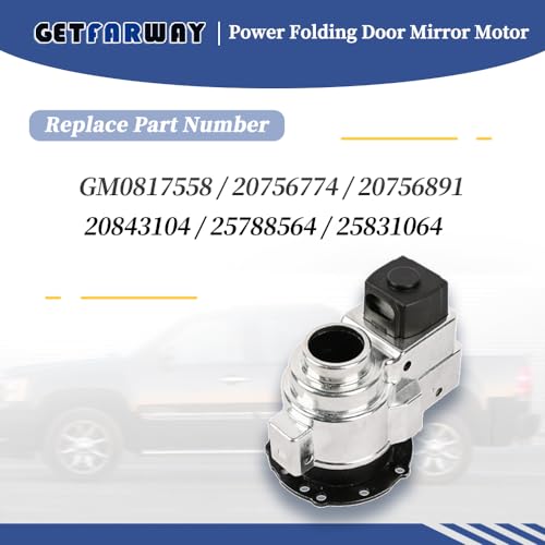 Getfarway Power Folding Door Mirror Motor 20756891 GM0817558 Compatible with Chevrolet Silverado Suburban Tahoe/GMC Sierra Yukon/Cadillac Escalade 2007-2013 Left Driver or Right Passenger Side - Image 3