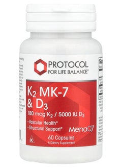 Protocol For Life Balance K2 MK-7 & D3 60 Capsules 