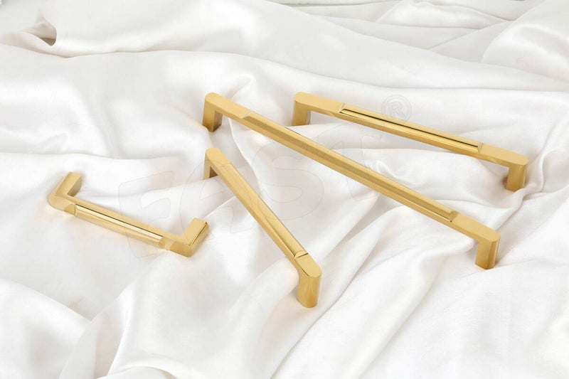FAST CP35 Pvd Gold Furniture Cabinet Pull Handle for Wardrobe Door, Kitchen Drawer, and All Other Cabinets Doors, Drawers 2pcs (160mm 8inch) - Image 1
