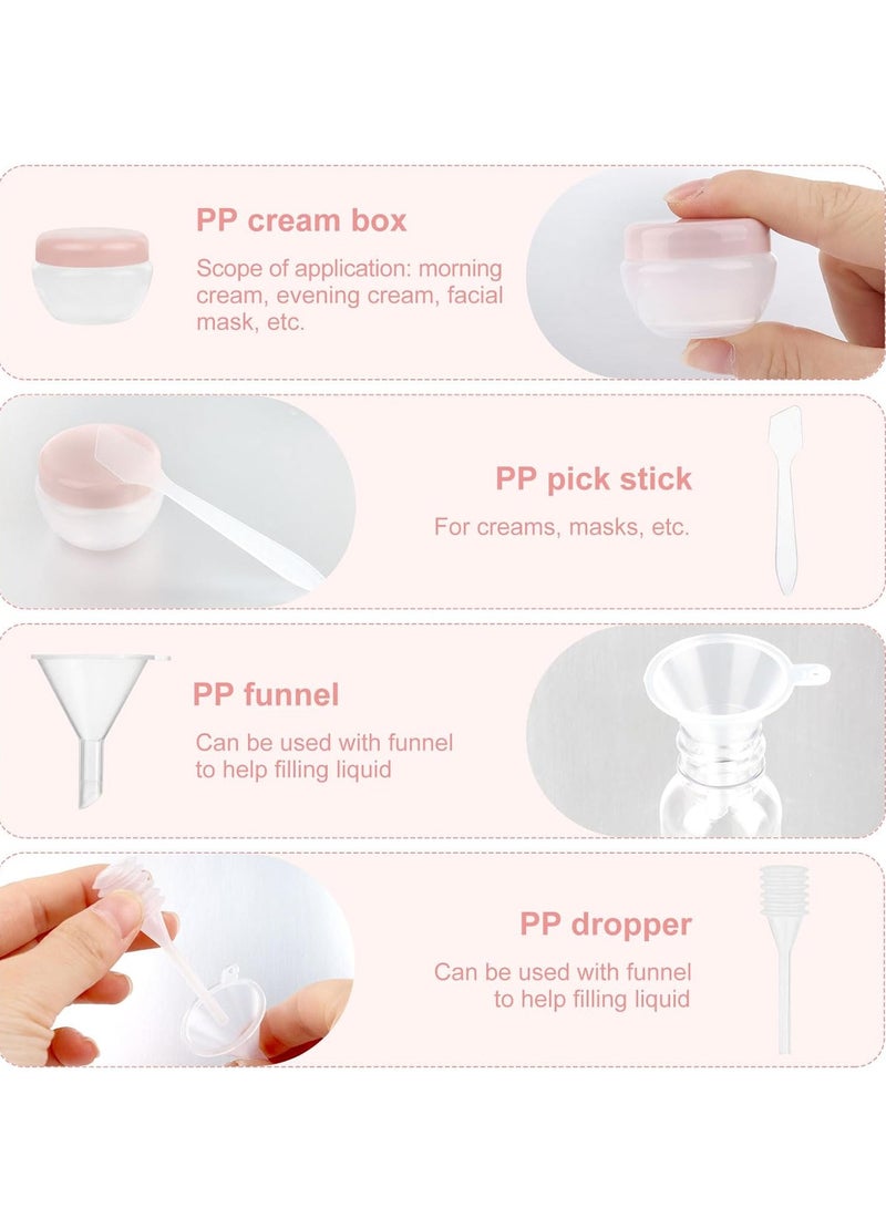 Adando Adando 11Pack Silicone Travel Bottles Set Travel Bottles for Filling Toiletries Refillable Cosmetic Container Kits Leak-Proof Portable Travel Pump Bottle Suitable for Lotion/Shampoo/Skincare - Image 5