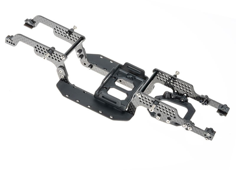 RampCrab LCG Carbon Fiber Universal Chassis Frame Kit for 118 RC Crawler TRX4M Upgrade - Image 3