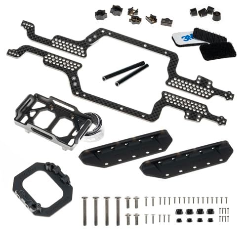 RampCrab LCG Carbon Fiber Universal Chassis Frame Kit for 118 RC Crawler TRX4M Upgrade - Image 5