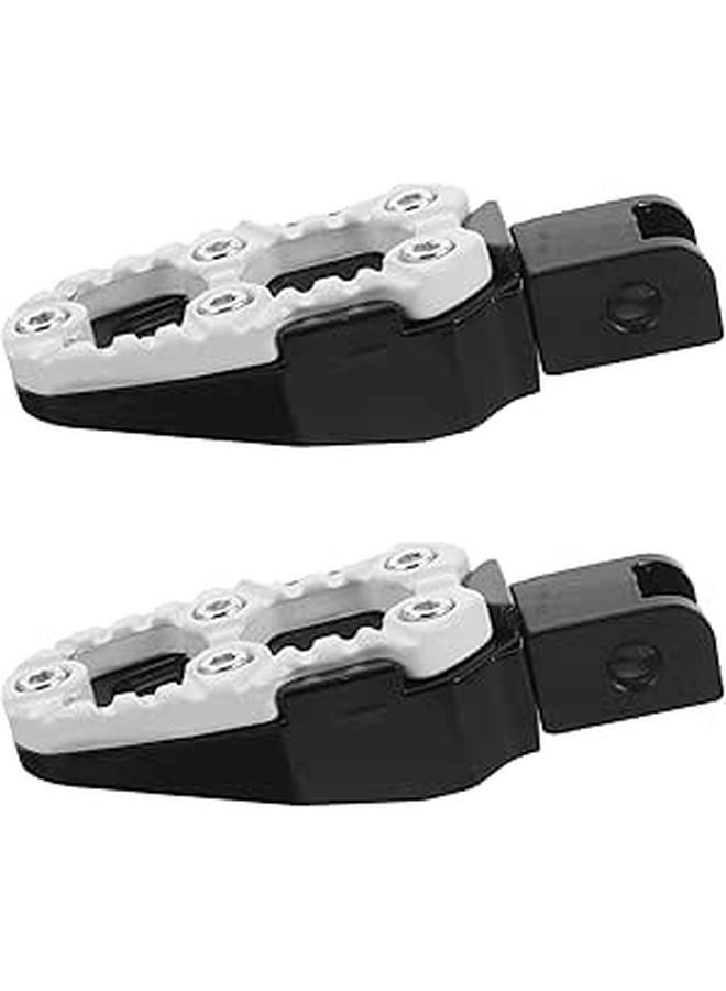 Universal Folding Motorcycle Foot Pegs Aluminum Non Slip Rear Footrest Pedals - Image 1